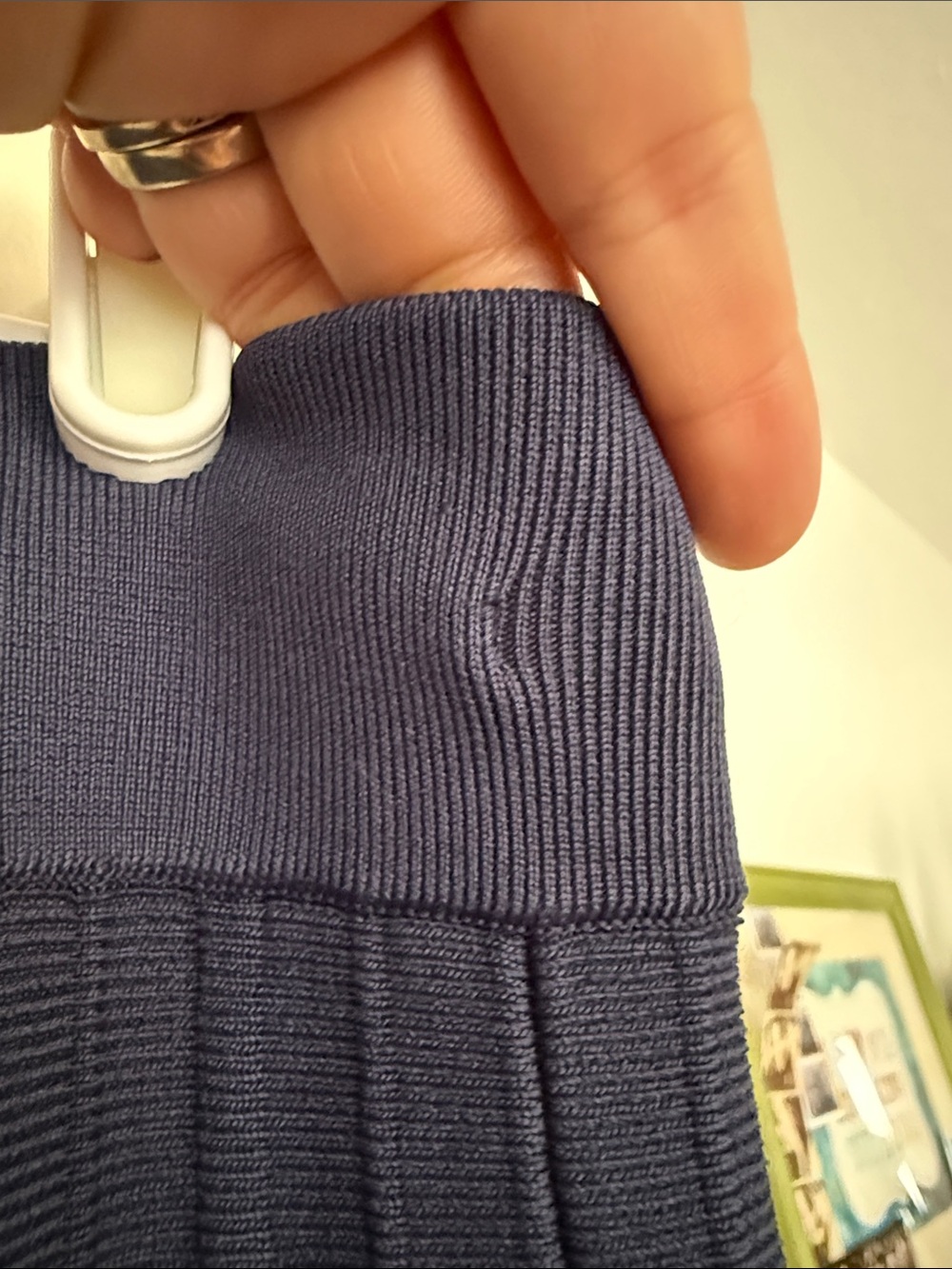 Maeve Navy A-Line Pleated Skirt with Pink, Yellow, Green & Blue Stripes - Picture 5 of 7